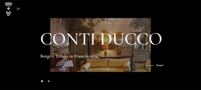 Conti-Ducco Horizontal scrolling website examples to use as inspiration