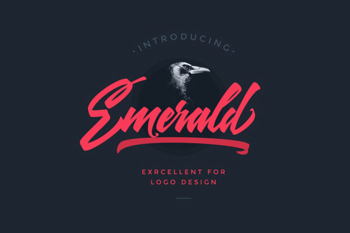 Emerald-Script-Font-700x466 The best 72 free fonts for logos to create modern and creative designs