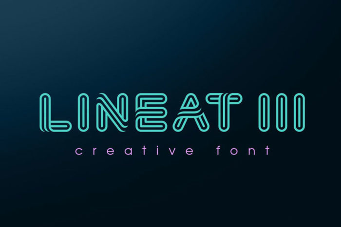 Lineat-III-–-Creative-Font-700x466 The best 72 free fonts for logos to create modern and creative designs