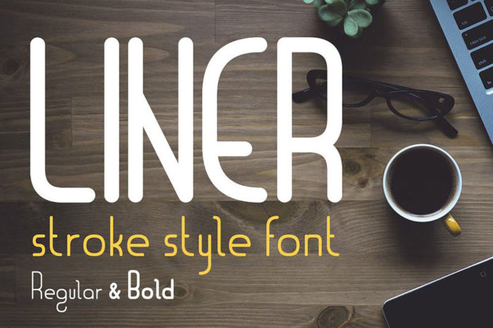 Liner-Logo-Font-with-Frames-700x466 The best 72 free fonts for logos to create modern and creative designs
