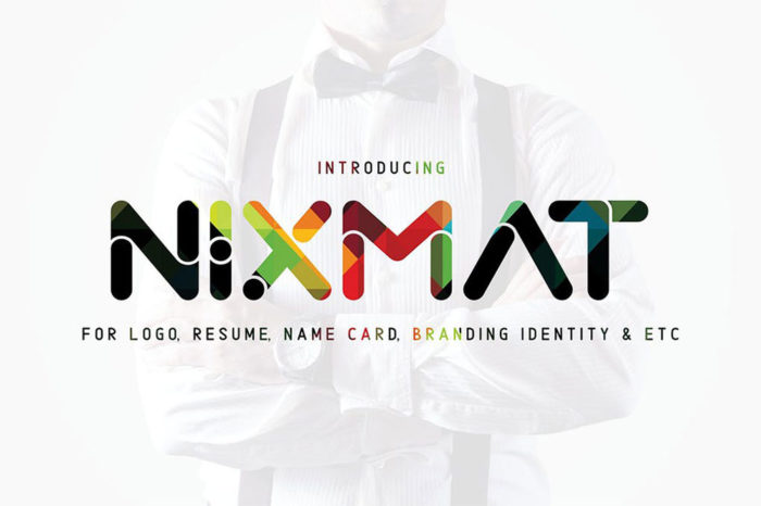 Nixmat-–-Brand-Identity-Font-700x466 The best 72 free fonts for logos to create modern and creative designs