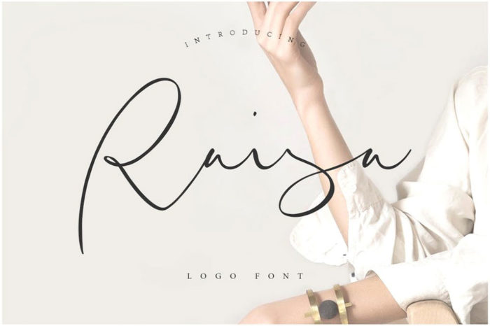 Raisa-Script-–-Logo-Font-700x466 The best 72 free fonts for logos to create modern and creative designs
