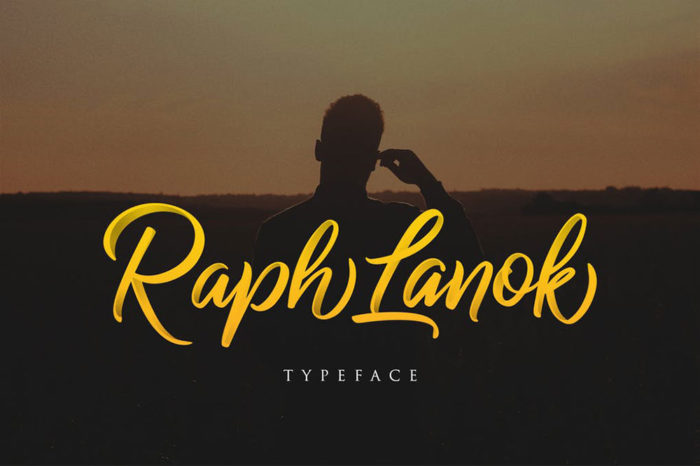 Raph-Lanok-Typeface-700x466 The best 72 free fonts for logos to create modern and creative designs