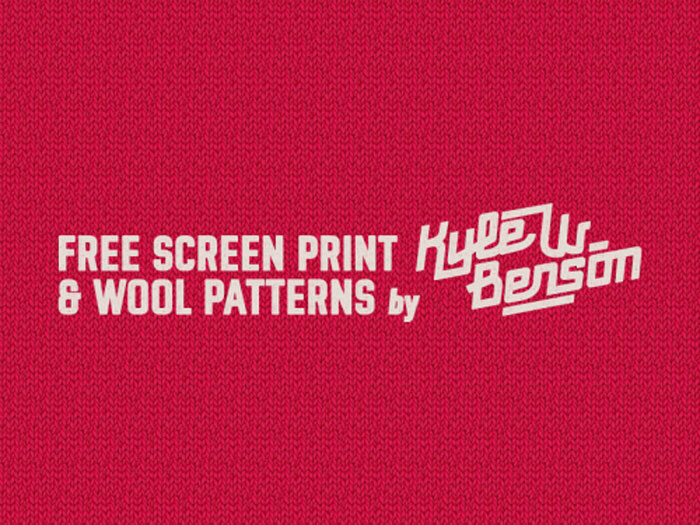 Screen-Print-Wool-Patterns- Background pattern examples that you should check out