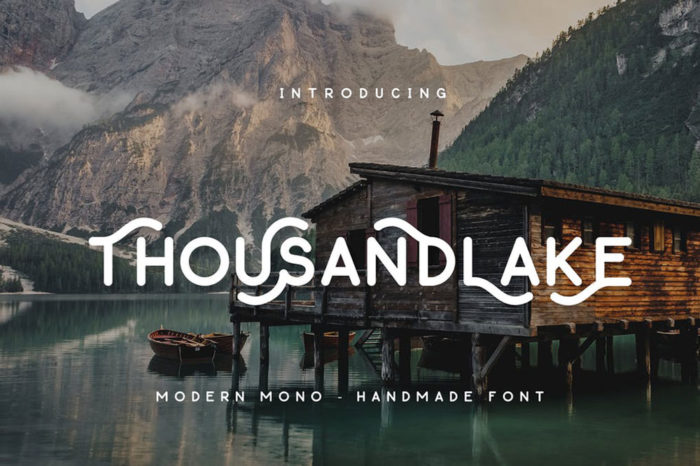 Thousand-Lake-–-Handmade-Font-700x466 The best 72 free fonts for logos to create modern and creative designs