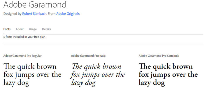adobe-garamond-700x327 The best 72 free fonts for logos to create modern and creative designs