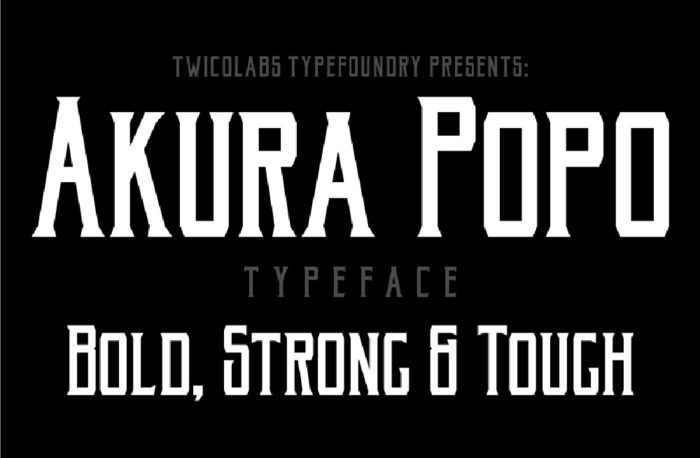 akura-popo-700x458 The best 72 free fonts for logos to create modern and creative designs