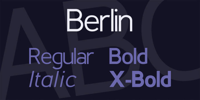 berlin-700x350 The best 72 free fonts for logos to create modern and creative designs