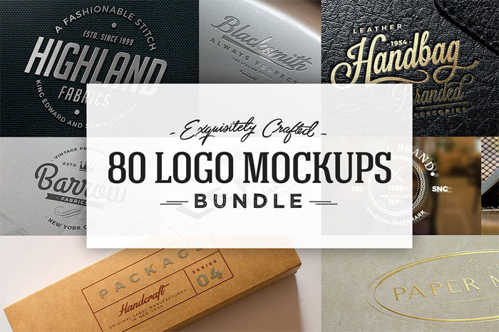 80-logo-mockups-bundle-cove Logo mockup templates to download and use to present your logos
