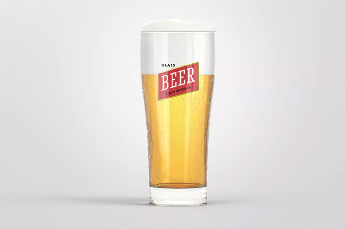 Beer-Glass-Logo Logo mockup templates to download and use to present your logos