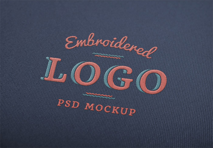 Embroidered-Logo-MockUp-ful Logo mockup templates to download and use to present your logos