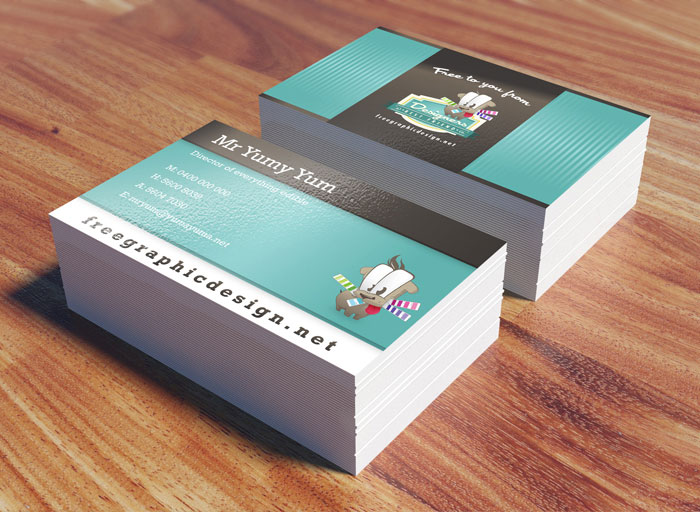 Free-Business-Card-PSD-Mock Business card mockup templates to use for presenting your designs