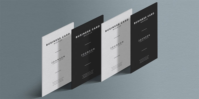 Free-Standing-Presentation- Business card mockup templates to use for presenting your designs