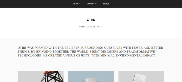 OTHR About us page design: Tips and best practices to create one