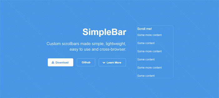 SimpleBar jQuery Scrollbar plugins you should use