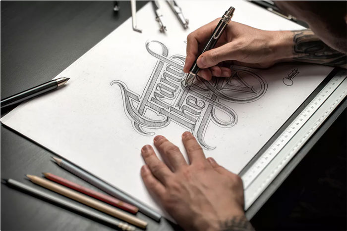 Sketch-_-Hand-Drawn-Mockup- Logo mockup templates to download and use to present your logos