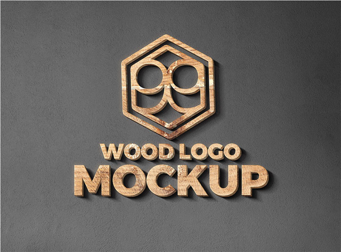 Wood-And-Metal-Cut-Logo-Moc Logo mockup templates to download and use to present your logos
