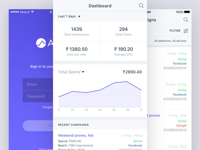 adalyz-mobile Mobile UI Design Inspiration: Charts And Graphs
