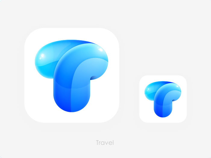 travel-logo-3d Travel logo design ideas that you should use in your next project