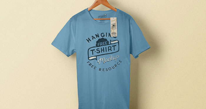 001-t-shirt-brand-hanging-h 68 T-Shirt Templates For Photoshop And Illustrator