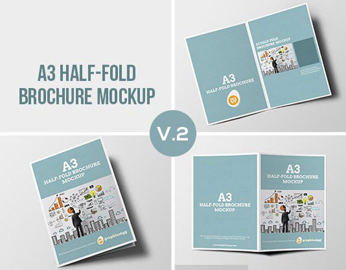 a3-fold-brochure-mockup Free brochure templates to use for creating your brochure