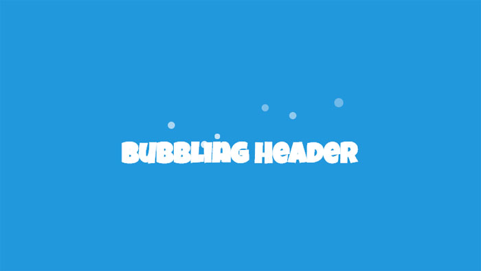 bubbling-text-effect 116 Cool CSS Text Effects Examples That You Can Download