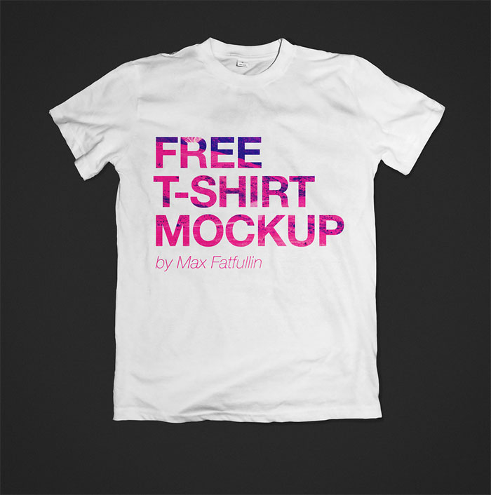 free-t-shirt-mockup 68 T-Shirt Templates For Photoshop And Illustrator