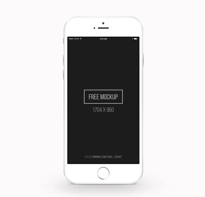 iPhone-6-PSD-Mockup iPhone mockup templates to download for presenting your designs