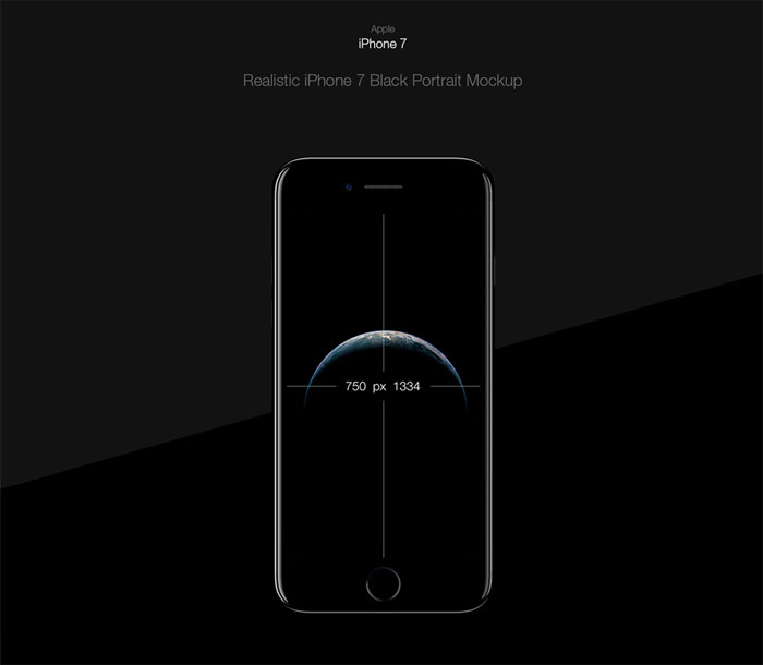 iPhone-7-Black-Free-PSD-Moc iPhone mockup templates to download for presenting your designs