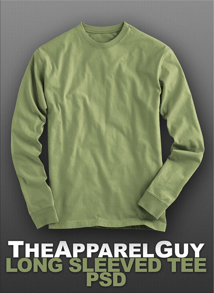long_sleeved_tee_psd_by_the 68 T-Shirt Templates For Photoshop And Illustrator