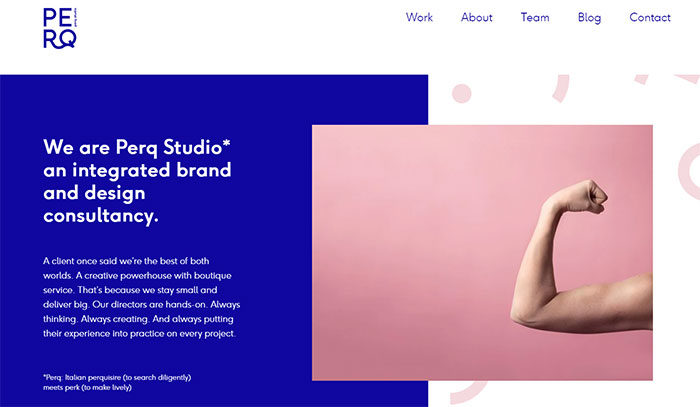 Perq-700x407 78 Great Examples of Cool Website Designs