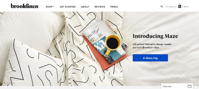brooklinen.com_-700x314 A list of cool startups in Seattle and their awesome websites