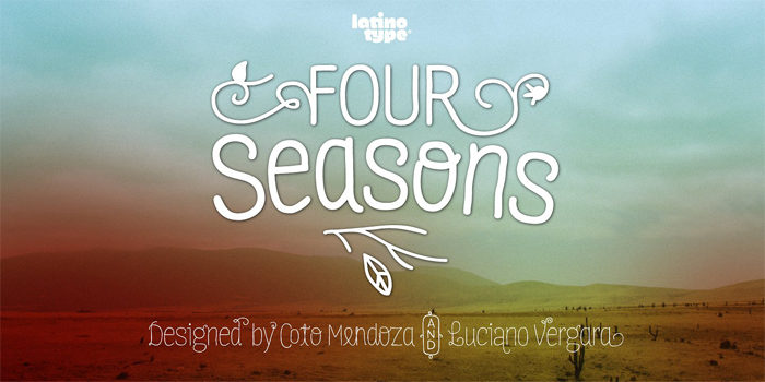 fourseasons-01--700x350 117 Free Christmas fonts to use for holiday projects