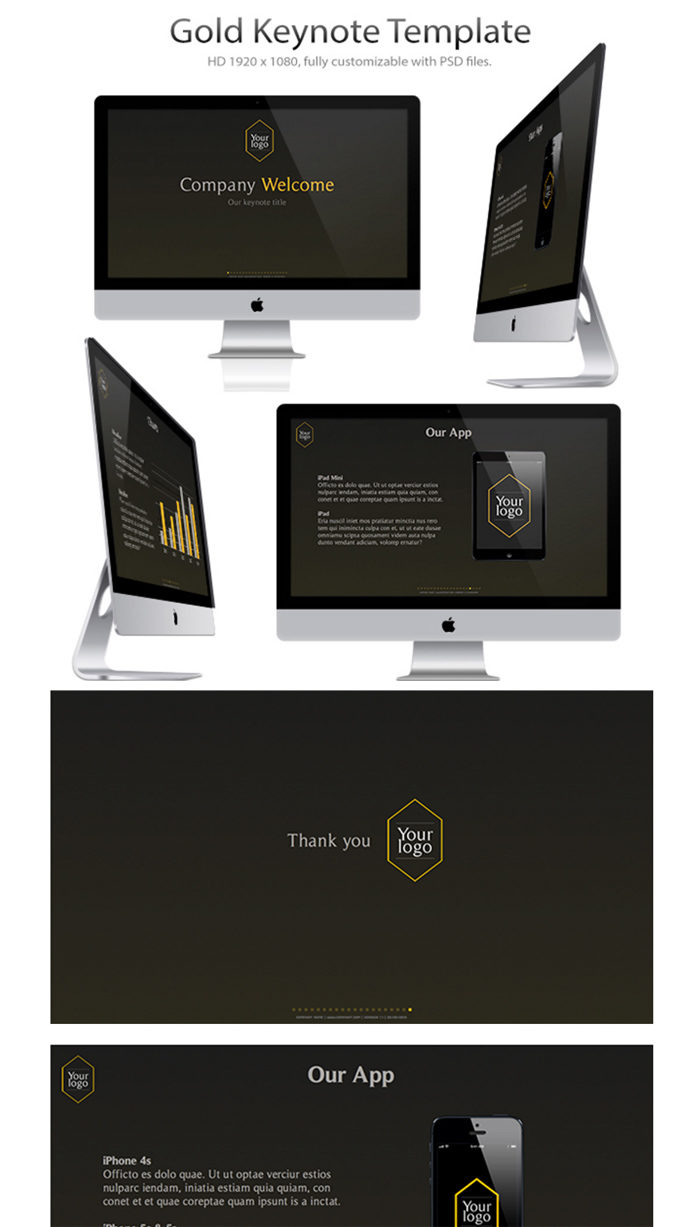gold-2-700x1227 The Best 31 Free PowerPoint Templates You Shouldn't Miss