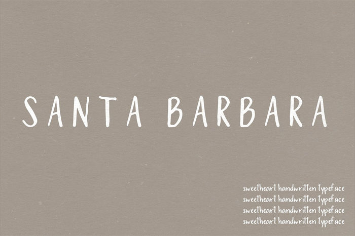 santa-barbara-cover--700x466 117 Free Christmas fonts to use for holiday projects