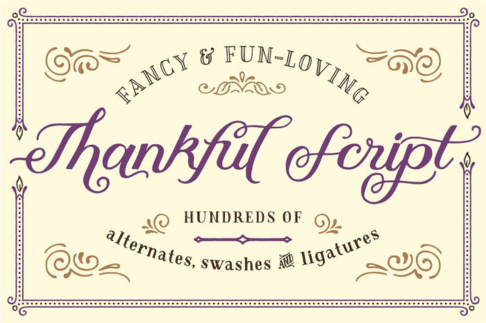 thankful-script--700x466 117 Free Christmas fonts to use for holiday projects