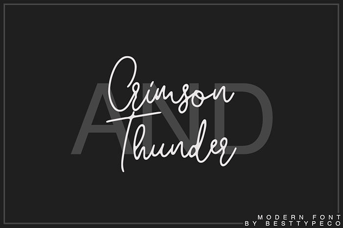 Crimson-and-Thunder-700x466 Download The Script Fonts Bundle: 80+ Elegant Fonts (with Extended License)