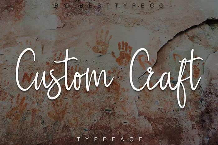Custom-Craft-700x466 Download The Script Fonts Bundle: 80+ Elegant Fonts (with Extended License)