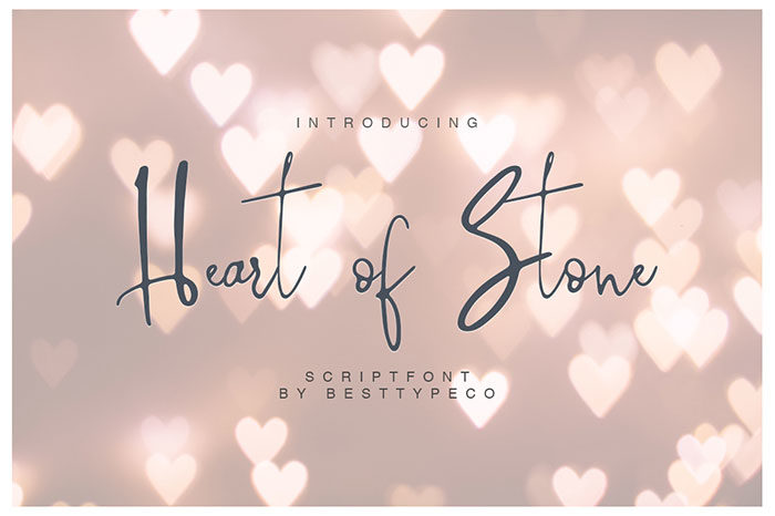 Heart-of-Stone-700x466 Download The Script Fonts Bundle: 80+ Elegant Fonts (with Extended License)