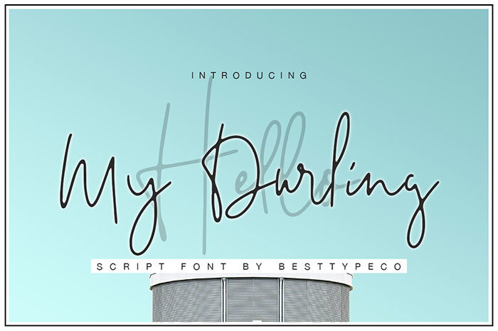Hello-my-Durling-700x466 Download The Script Fonts Bundle: 80+ Elegant Fonts (with Extended License)