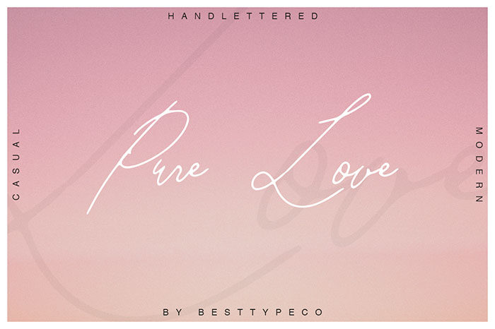 Pure-Love-700x466 Download The Script Fonts Bundle: 80+ Elegant Fonts (with Extended License)
