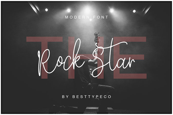 Rock-Star-One-700x466 Download The Script Fonts Bundle: 80+ Elegant Fonts (with Extended License)