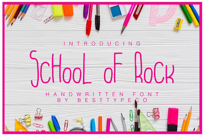 School-Of-Rock-700x466 Download The Script Fonts Bundle: 80+ Elegant Fonts (with Extended License)