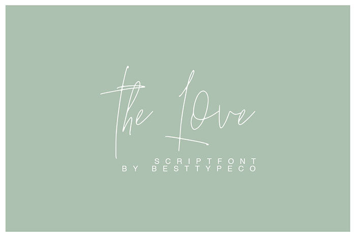 The-Love-700x466 Download The Script Fonts Bundle: 80+ Elegant Fonts (with Extended License)
