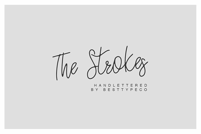 The-Strokes-700x466 Download The Script Fonts Bundle: 80+ Elegant Fonts (with Extended License)
