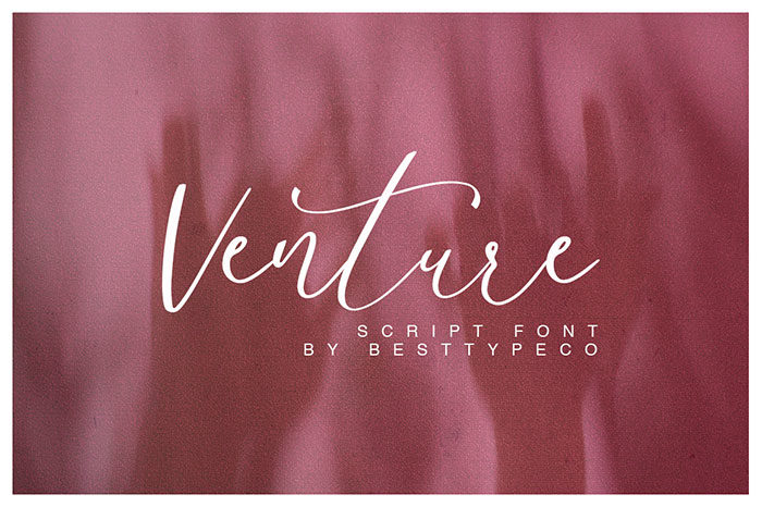 Venture-700x466 Download The Script Fonts Bundle: 80+ Elegant Fonts (with Extended License)