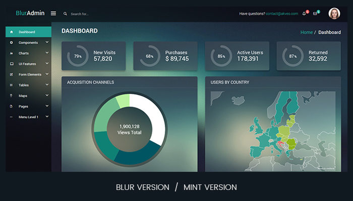 blur-admin2-700x400 Free dashboard templates to download and use for a web app