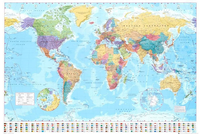 GB-Eye-World-Map-Poster-700x466 27 World Map Posters For Passionate Travelers