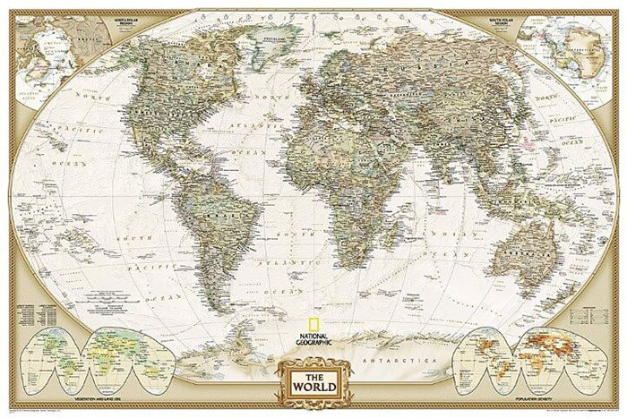 National-Geographic-World-Reference-Mapsss-700x467 27 World Map Posters For Passionate Travelers
