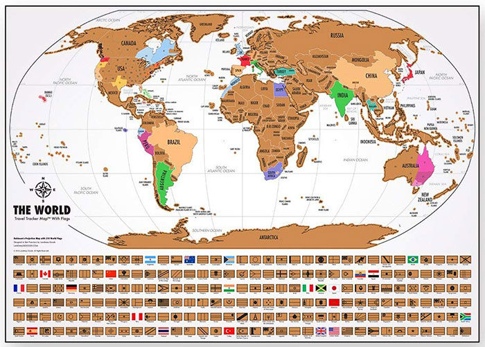 Scratch-Off-World-Travel-Tracker-Map-700x501 World Map Poster Examples For Passionate Travelers